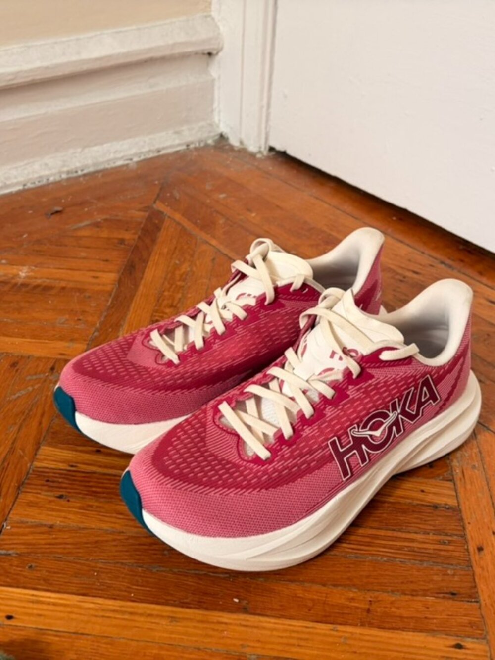 Hoka, Mach 7, Raspberry, running shoes